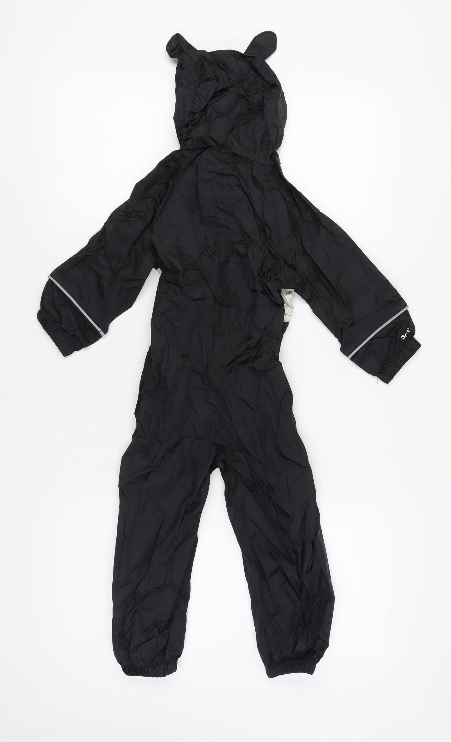 Regatta Girls Black Snowsuit 3-4 Years Hooded Animal Ears Winter