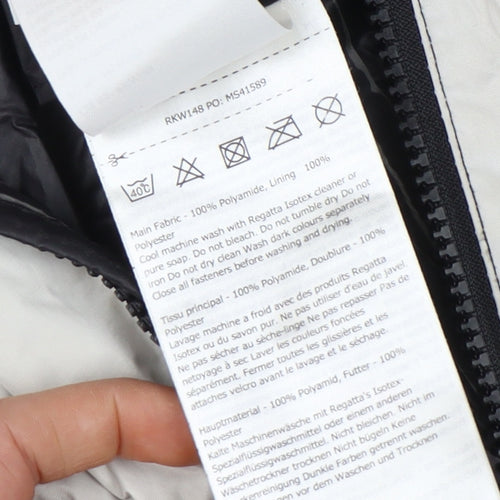 Regatta Girls Black Snowsuit 3-4 Years Hooded Animal Ears Winter