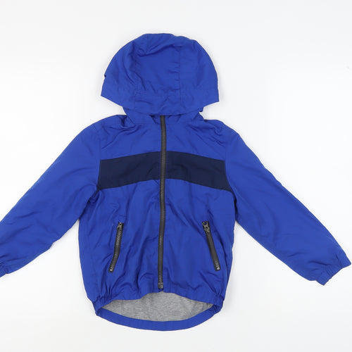 GAP Kids Blue Windbreaker Jacket for Boys, Size 4-5Y