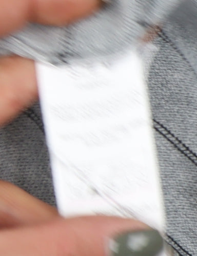 Jeff Banks Men's Grey Striped Cardigan M