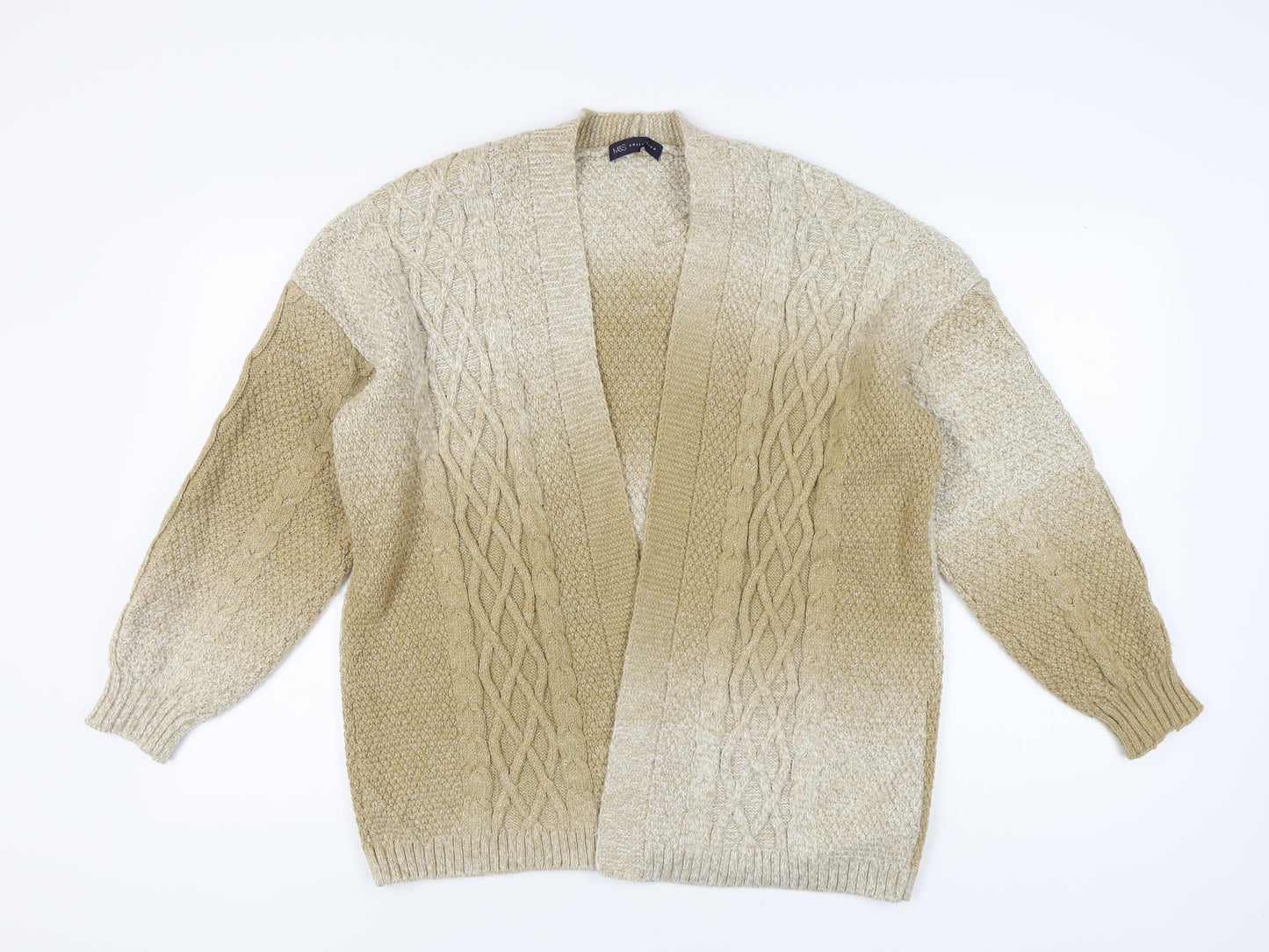 Marks and Spencer Beige Cable-Knit Cardigan L Women