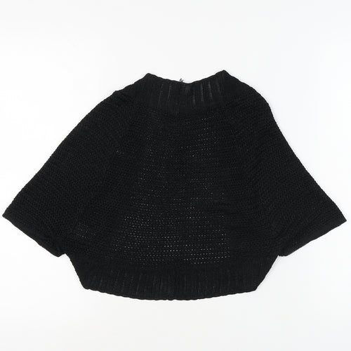 Next Women's Black Open-Knit Cardigan XL