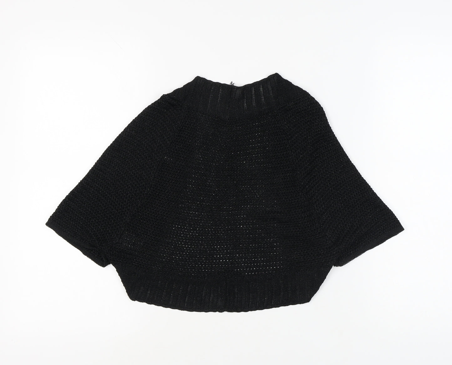 Next Women's Black Open-Knit Cardigan XL