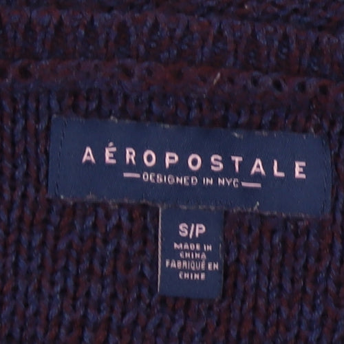 Aeropostale Women's Multicoloured Crew Neck Jumper, Size S