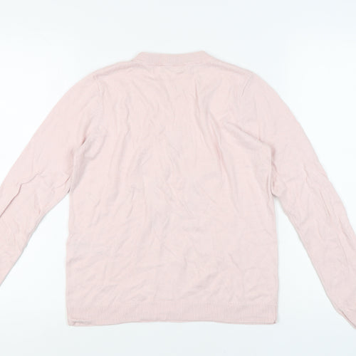 Oasis Women's Pink Flamingo Jumper, Size S, Casual Pullover
