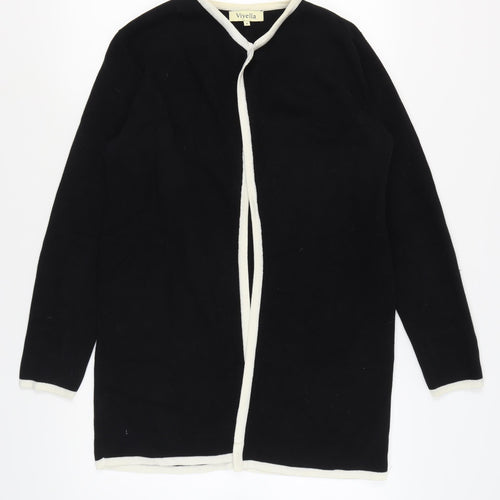 Viyella Women's Black Cardigan M 100% Cotton