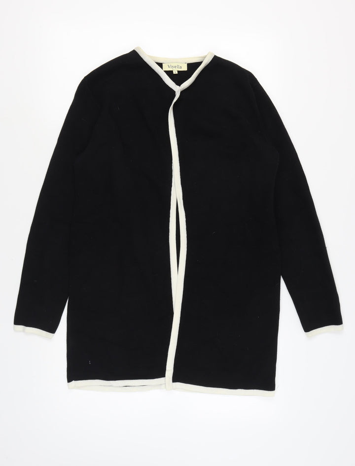 Viyella Women's Black Cardigan M 100% Cotton