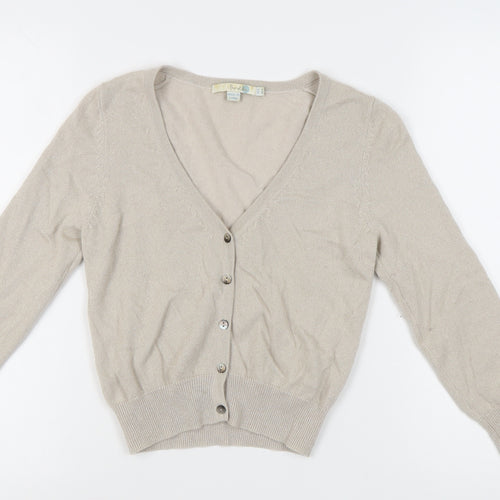 Boden Women's Beige Cardigan, Size 8, Cashmere Blend