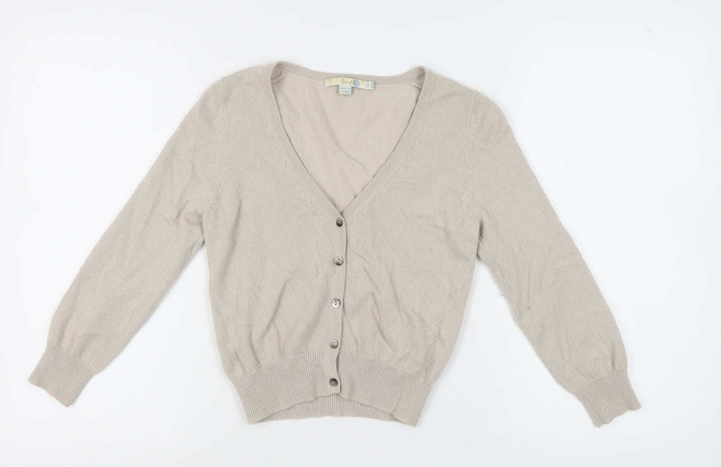 Boden Women's Beige Cardigan, Size 8, Cashmere Blend