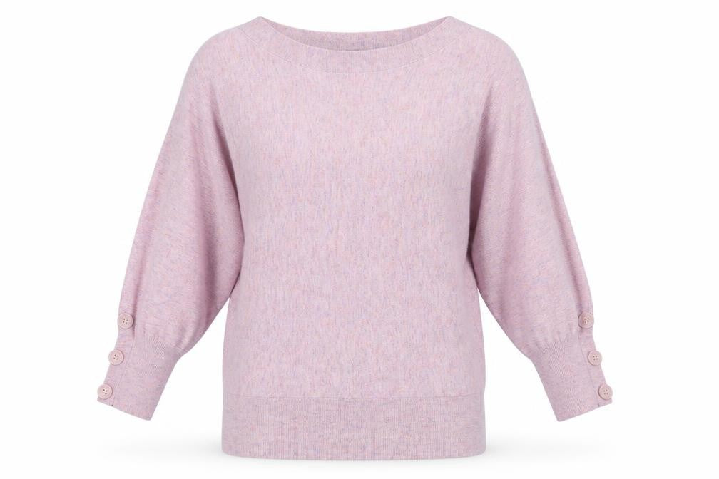 Monsoon Women's Pink Wool Blend Pullover Jumper, Size S