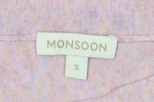 Monsoon Women's Pink Wool Blend Pullover Jumper, Size S