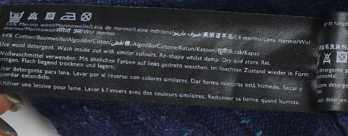 Jack Wills Men's Blue Cable-Knit Pullover Jumper S