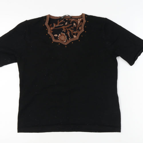 Jacques Vert Women's Black Knit Jumper, Size M