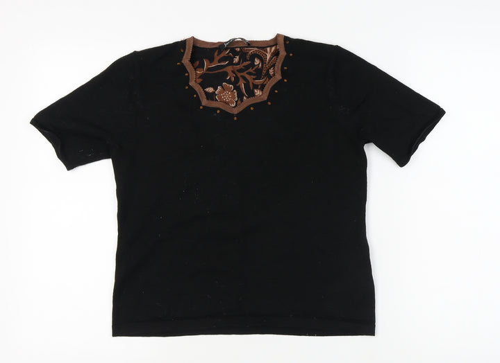 Jacques Vert Women's Black Knit Jumper, Size M