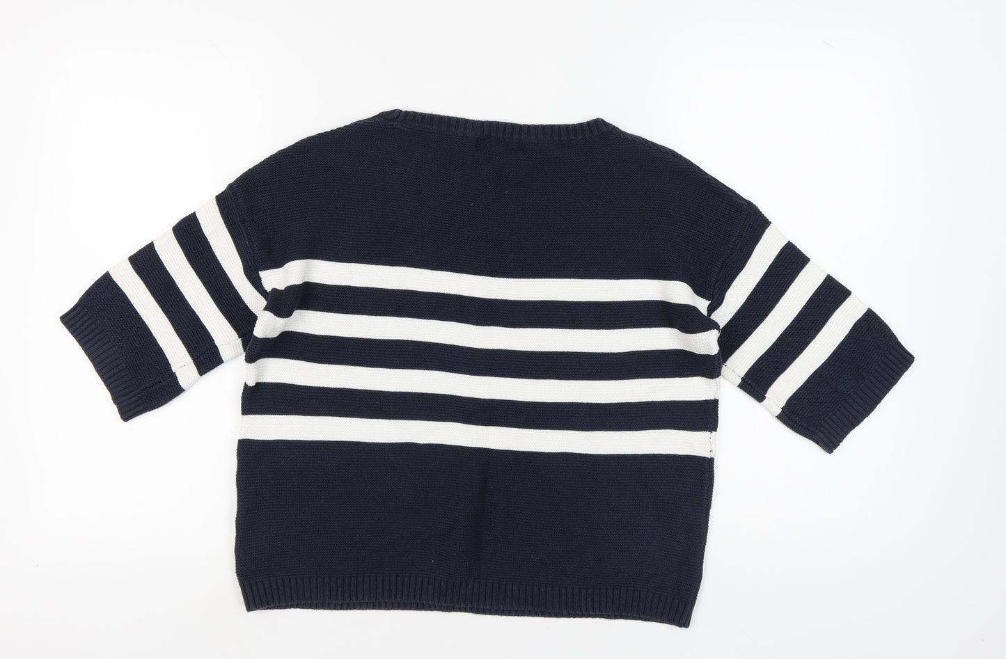Next Women's Black & White Striped Pullover Jumper Size 12
