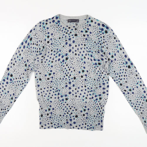 Marks and Spencer Women's Grey Star Jumper Size 8