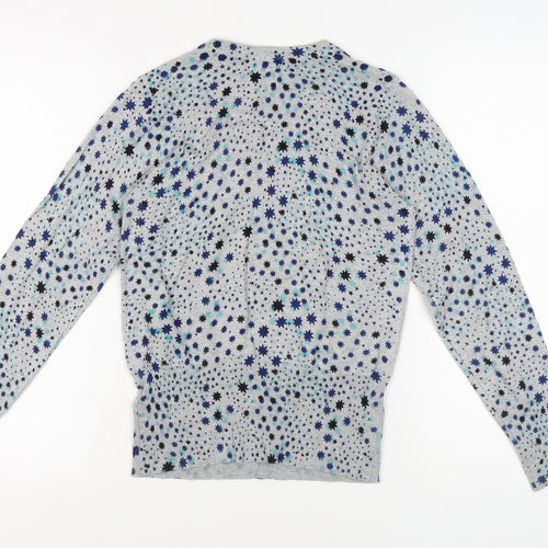 Marks and Spencer Women's Grey Star Jumper Size 8
