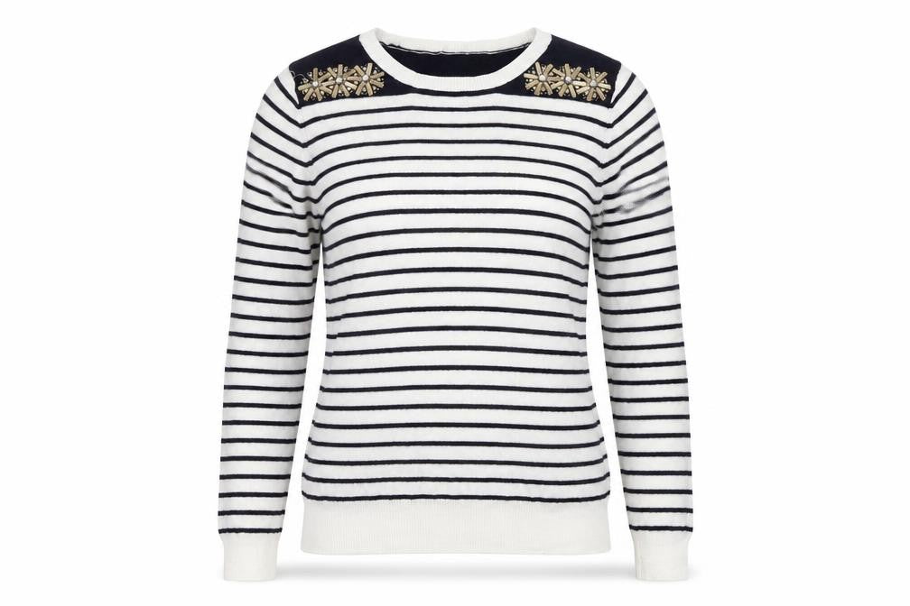 Oasis Women's Striped Pullover Jumper M