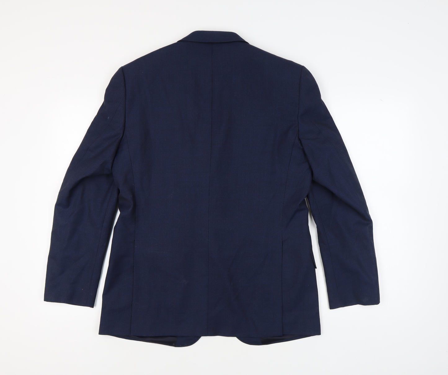 Simon Carter Men's Blue Wool Blazer, Size 40R