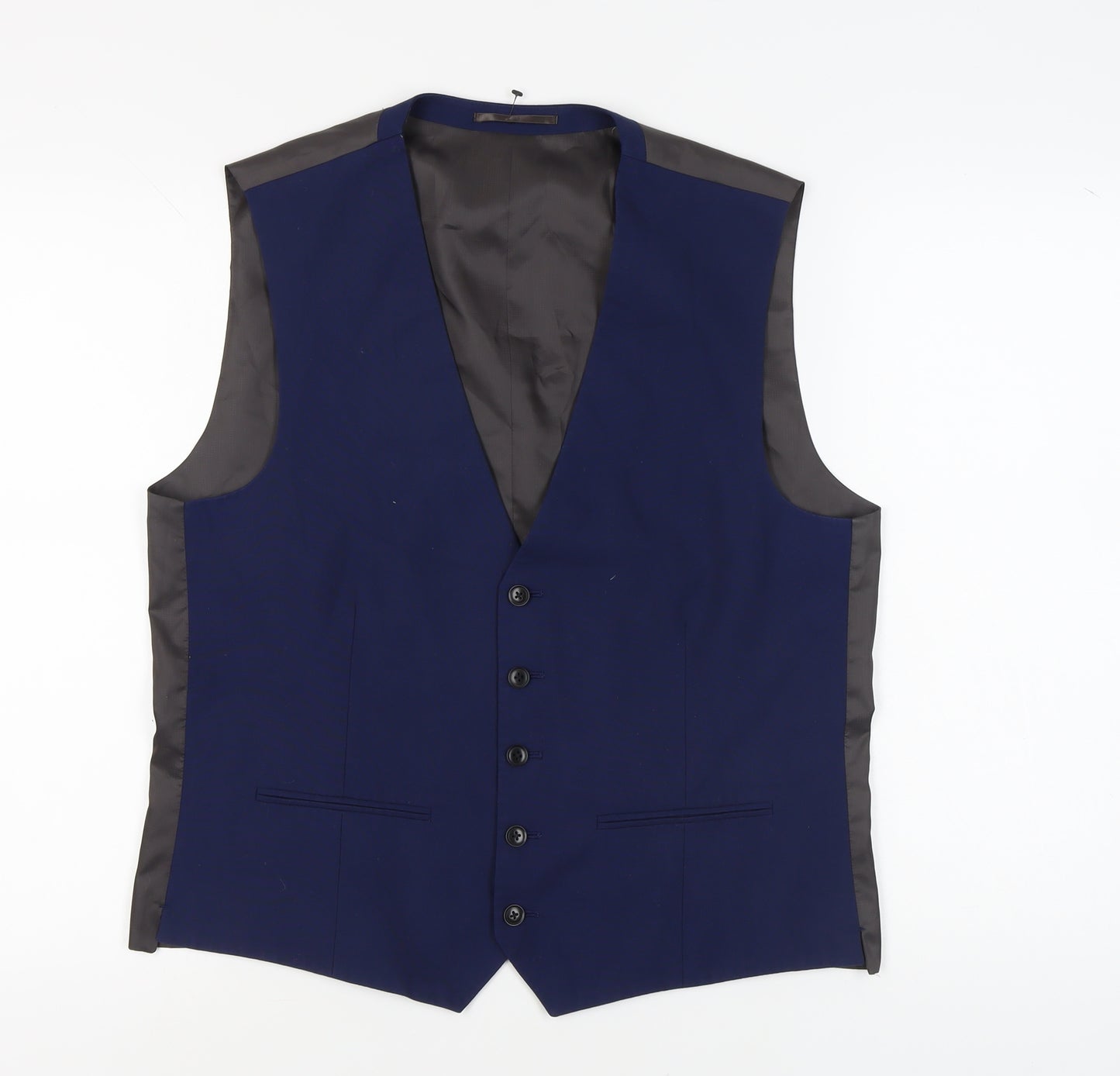 Next Men's Blue Suit Waistcoat, Size 42R Formal Style