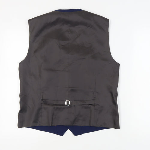 Next Men's Blue Suit Waistcoat, Size 42R Formal Style