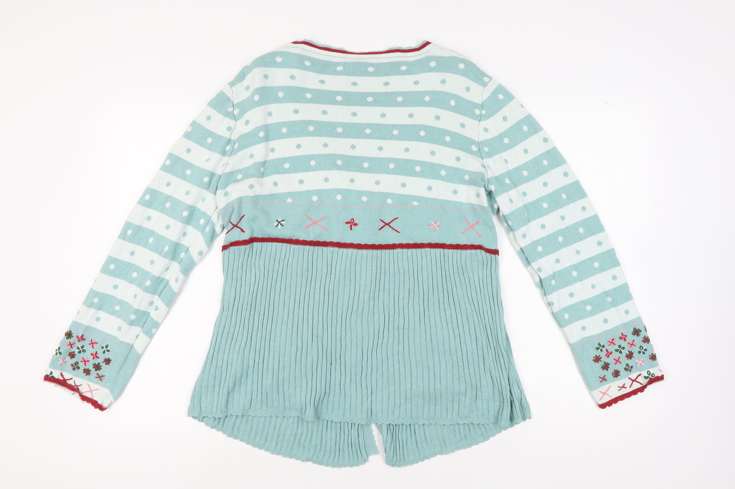 Joe Browns Women's Blue Striped Cardigan Size 18