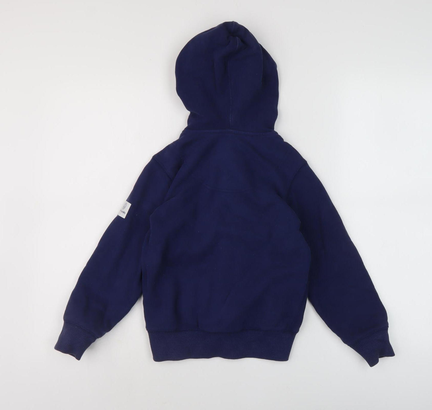 Lazy Jacks Boys Blue Hooded Full Zip Hoodie - Size 6-7