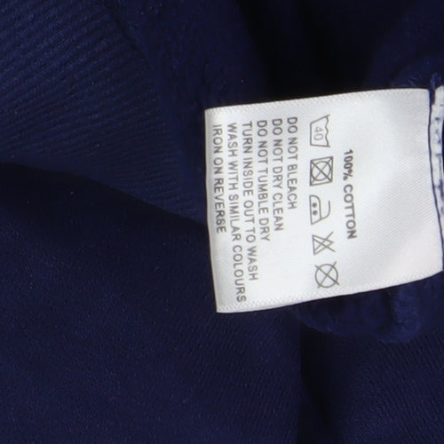 Lazy Jacks Boys Blue Hooded Full Zip Hoodie - Size 6-7