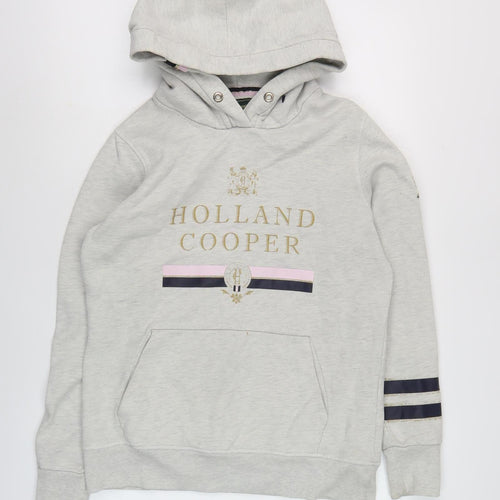 Holland Cooper Women's Grey Pullover Hoodie M