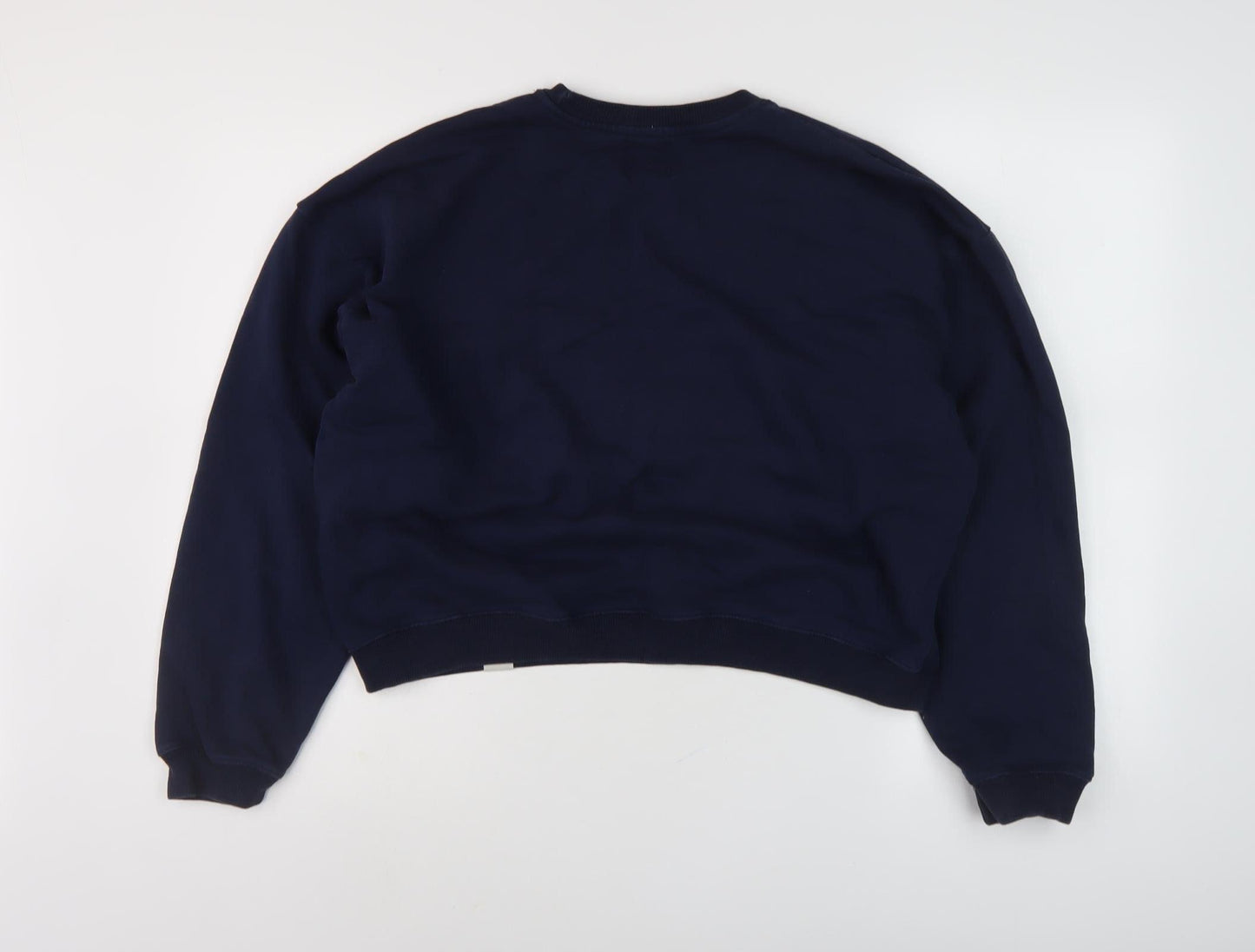 Pull & Bear Blue Graphic Pullover Sweatshirt - Size 12