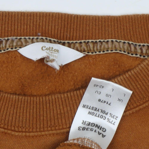 Cotton Traders Men's Brown Sweatshirt L