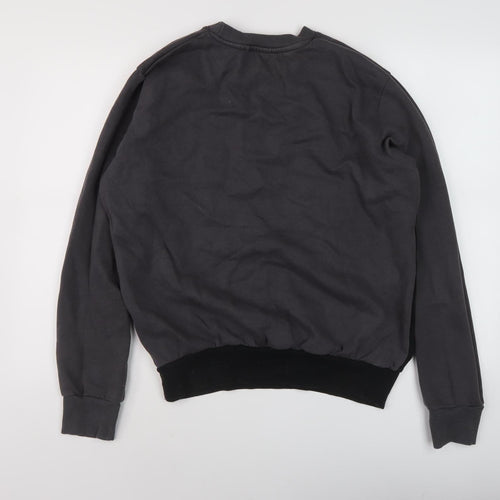 McKenzie Men's Black/Grey Logo Sweatshirt S