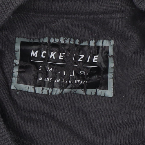 McKenzie Men's Black/Grey Logo Sweatshirt S