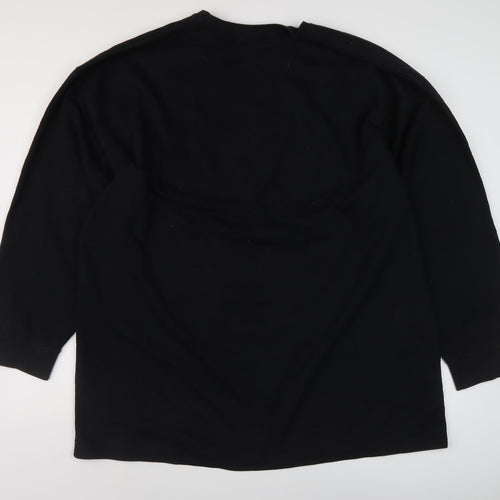 Boohoo Men's XL Black Chicago Graphic Sweatshirt