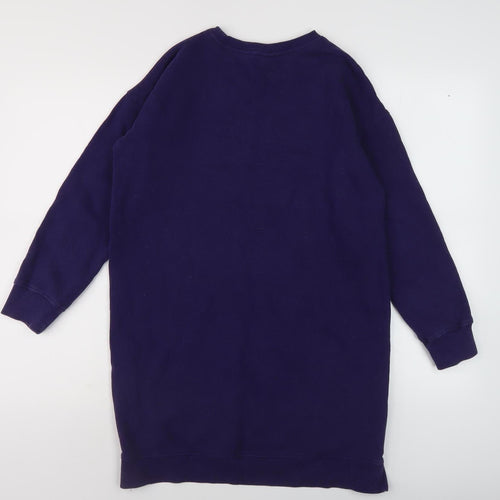 Next Girls Purple Sequin Sweatshirt, 13 Years, Shine Print