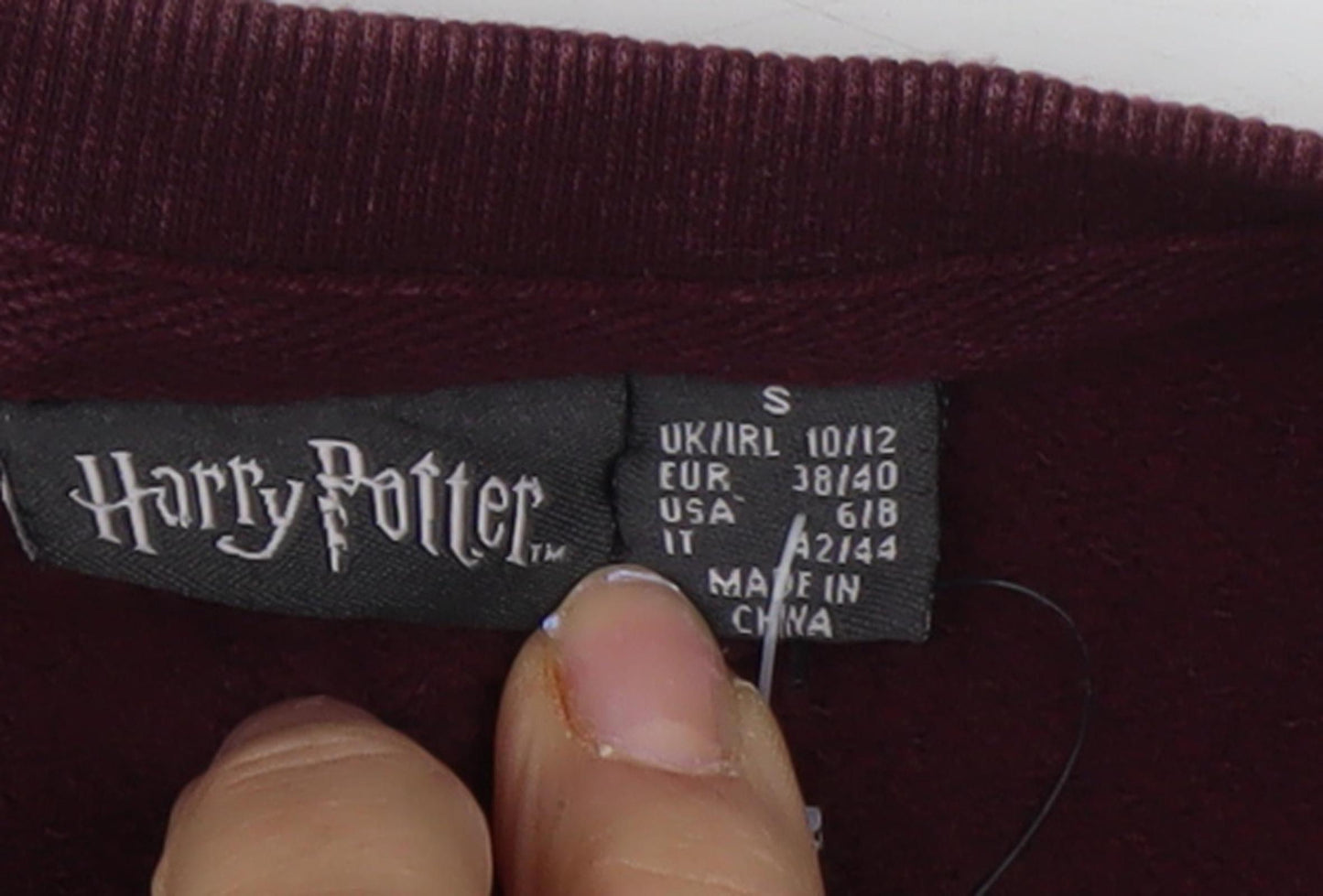 Harry Potter Red Sweatshirt Unisex Adult 10/12 Pullover