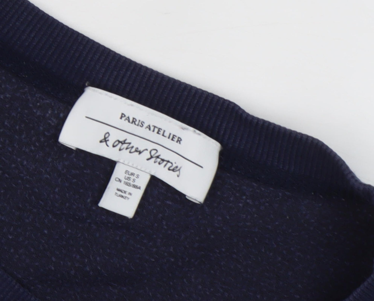 & Other Stories Women’s Blue Pullover Sweatshirt S