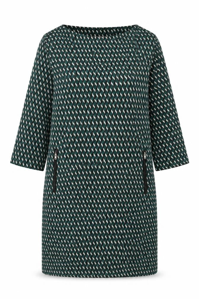 Front view of Fransa Women's Multicoloured Shift Dress, size 12