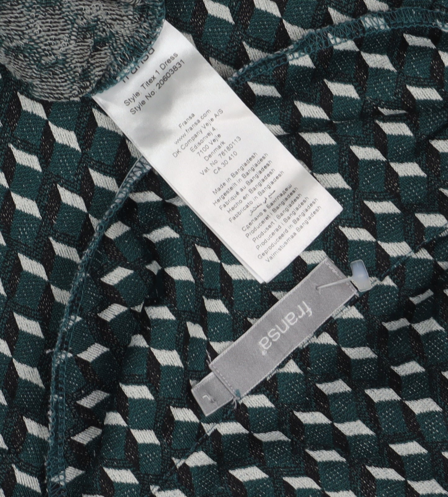 Fransa Women's Multicoloured Shift Dress Size 12