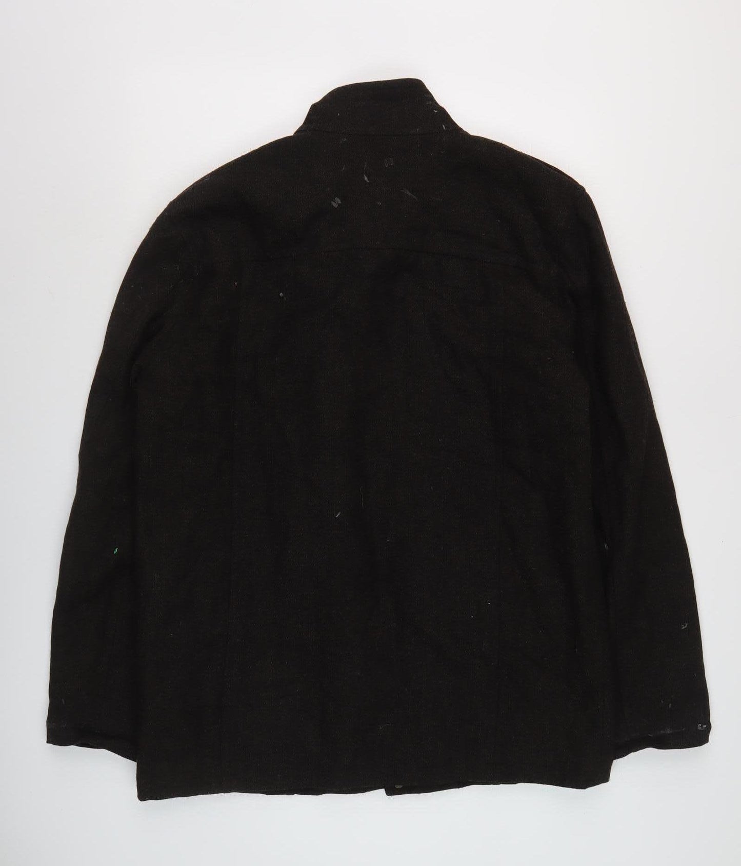 Brooker Men's Black Wool Military Jacket M