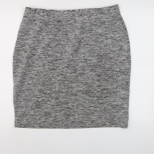 Joules Women's Grey Pencil Skirt, Size 18, Viscose Blend