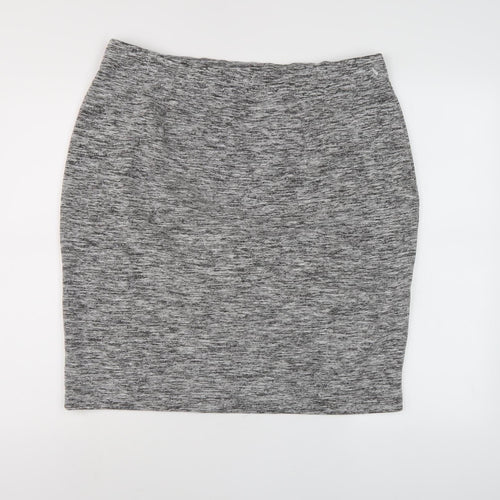Joules Women's Grey Pencil Skirt, Size 18, Viscose Blend