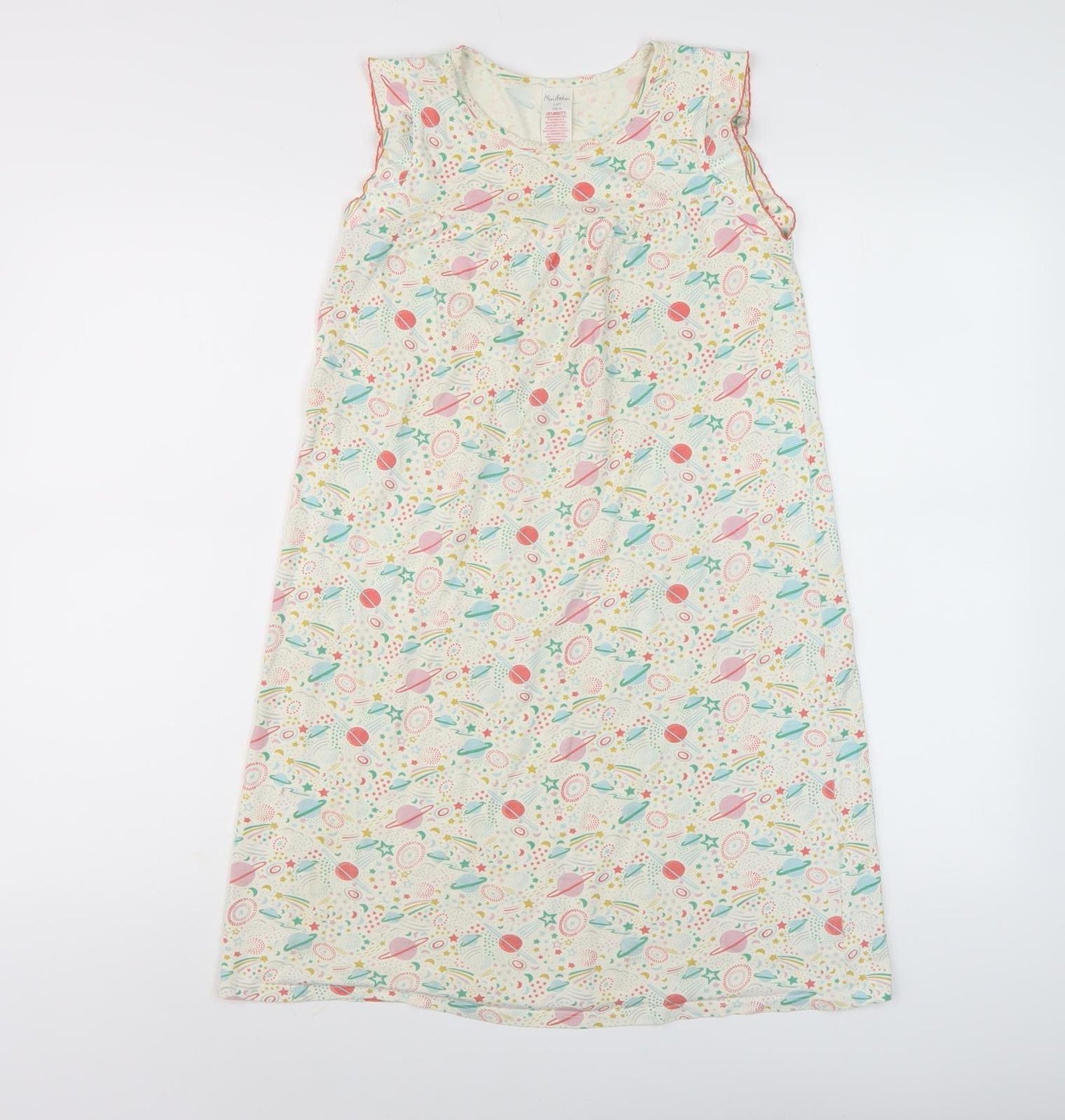 Mini Boden Girls Multicoloured Space Gown 7-8 Years Sleeveless