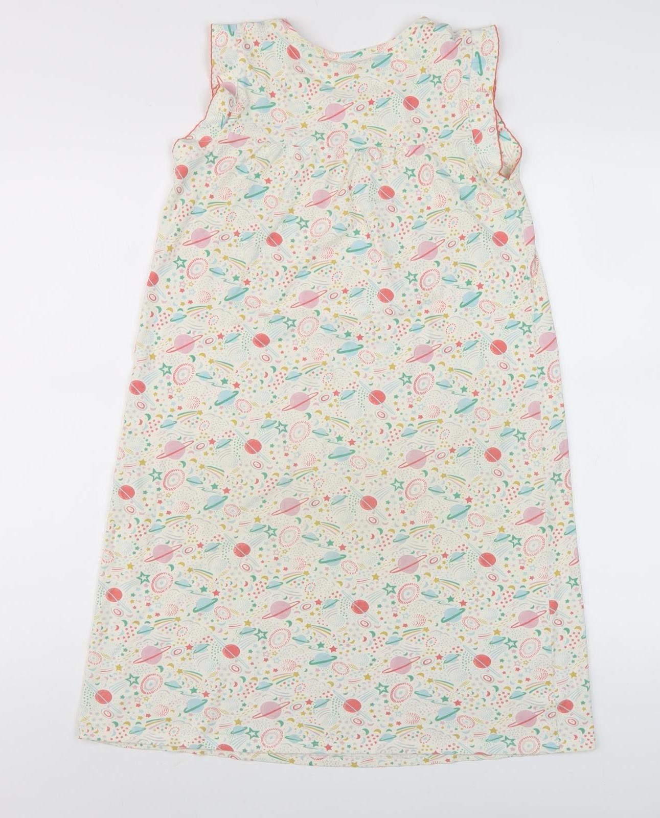 Mini Boden Girls Multicoloured Space Gown 7-8 Years Sleeveless