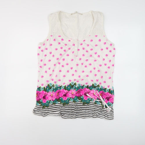 Mandalay Women's Multicoloured Floral Tank Top Size 14