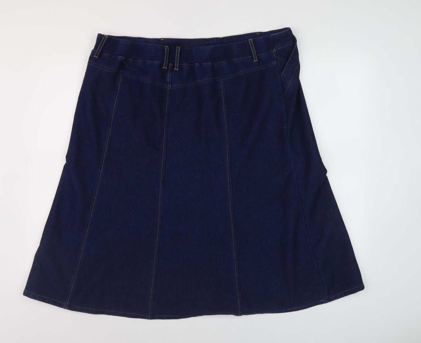 Cotton Traders Women's Blue A-Line Denim Skirt Size 20