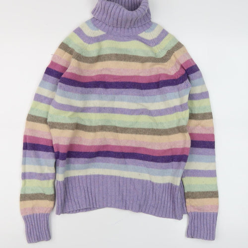 Next Women's Multicoloured Roll Neck Jumper Size 14