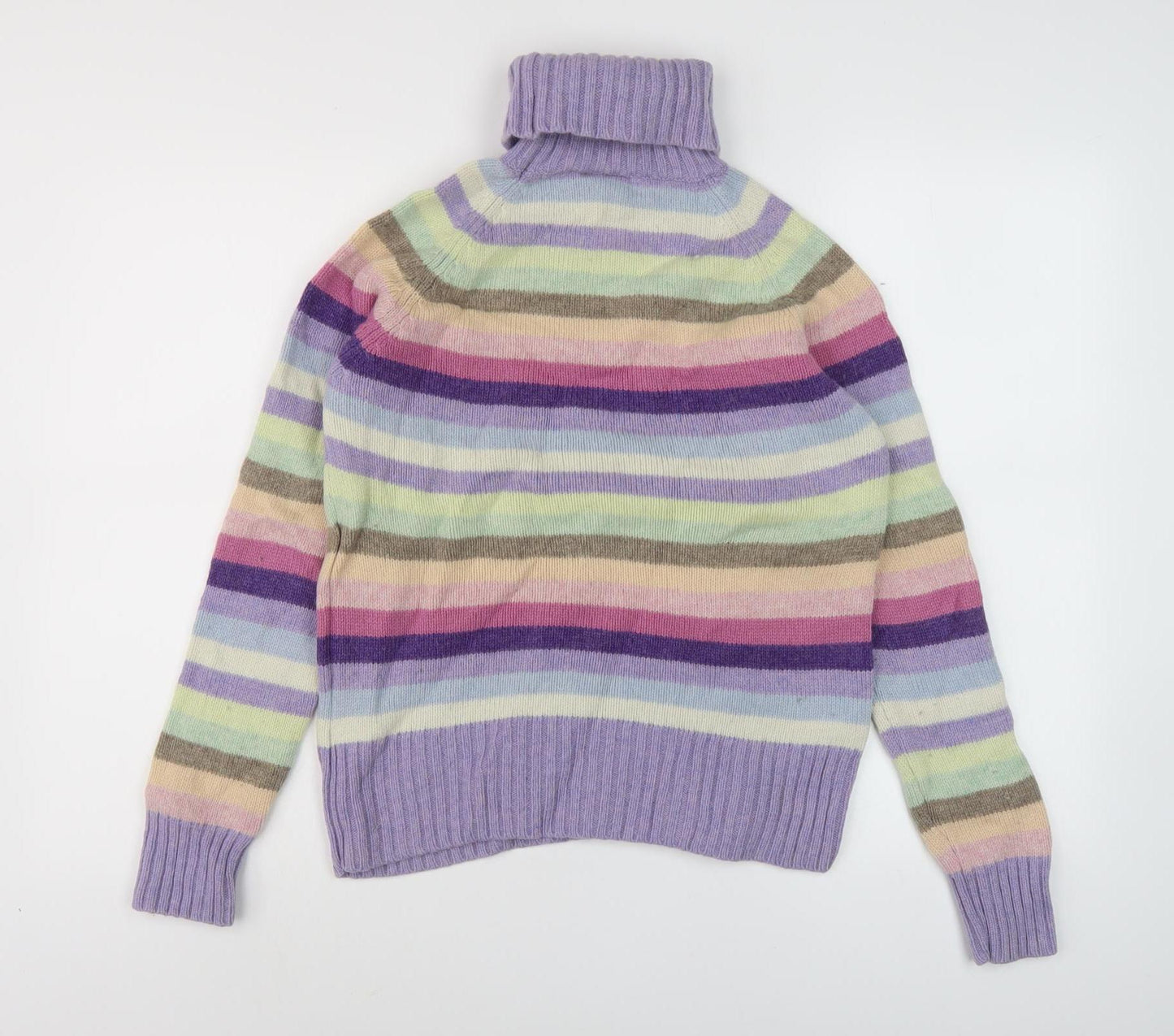 Next Women's Multicoloured Roll Neck Jumper Size 14
