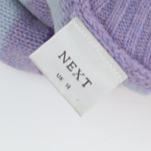 Next Women's Multicoloured Roll Neck Jumper Size 14