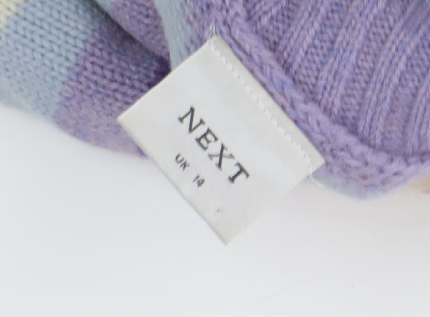 Next Women's Multicoloured Roll Neck Jumper Size 14